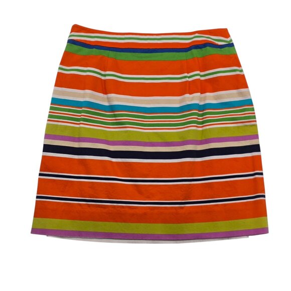Women's - Kate Spade Multicolor Striped Skirt, Size 6 - Picture 6 of 7